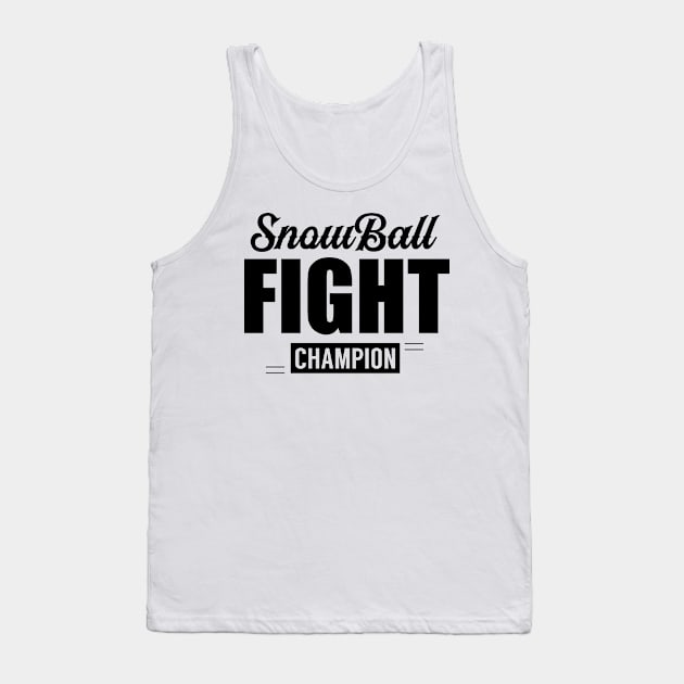 Winter Game Player Snowball Snowballs Fight Throw Tank Top by dr3shirts